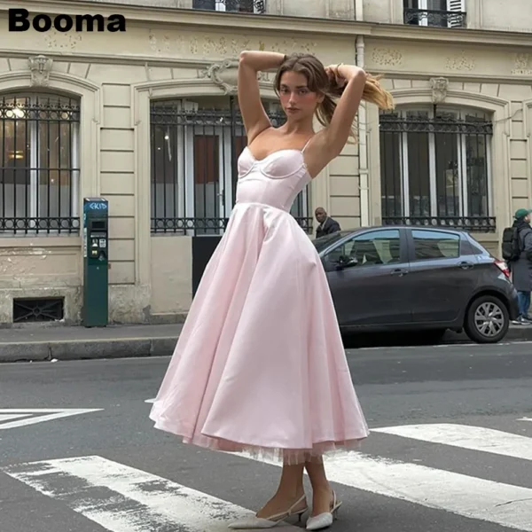 Pink Homecoming Dress: Sweetheart Spaghetti Straps A-Line Party Gown