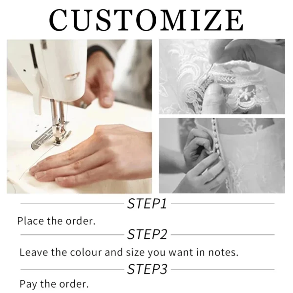 Customized Pink Satin A-Line Pleated O-Neck Women Prom Evening Dress - Image 3