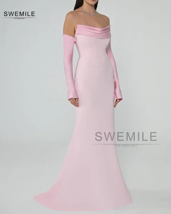 Pink homecoming dress, strapless evening party dress for special events