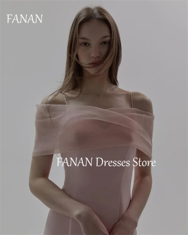 Pink homecoming dress, satin spaghetti straps, formal prom gowns, customized - Image 2